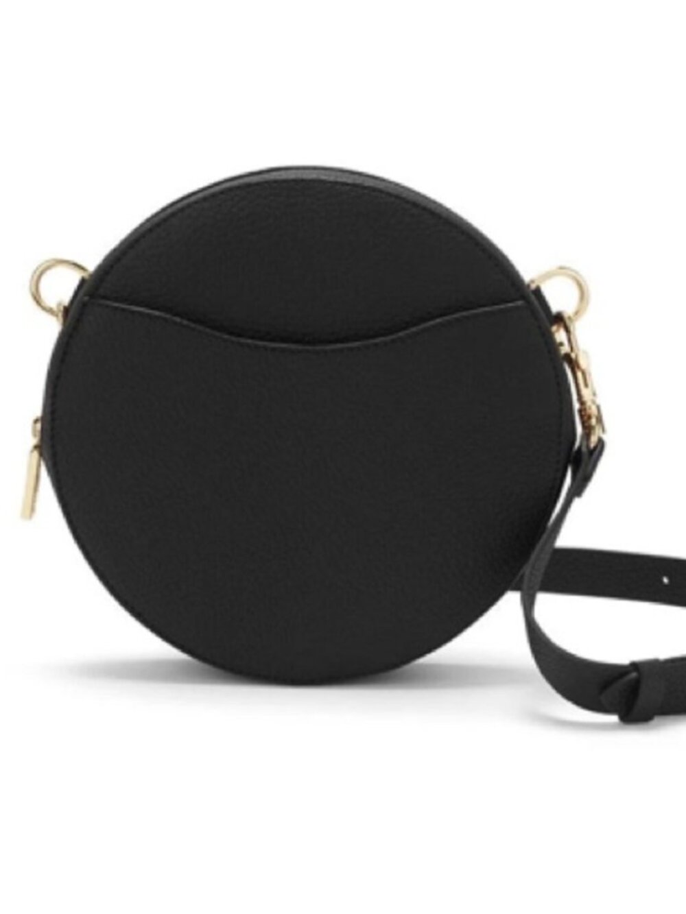 Cuyana Mini Circle Belt Bag Black Leather XS/S